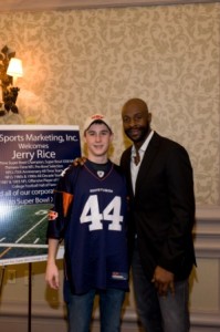 2010 Celebrity Guest Jerry Rice with VIP Guests  
